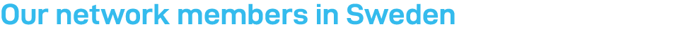 Our network members in Sweden
