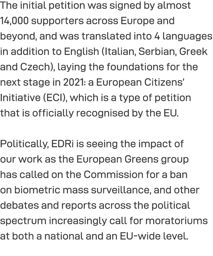 The initial petition was signed by almost 14,000 supporters across Europe and beyond, and was translated into 4 langu   