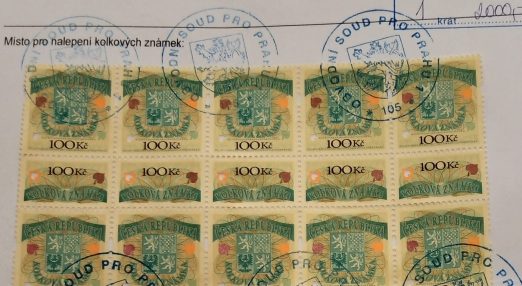 Postmarks with stamps