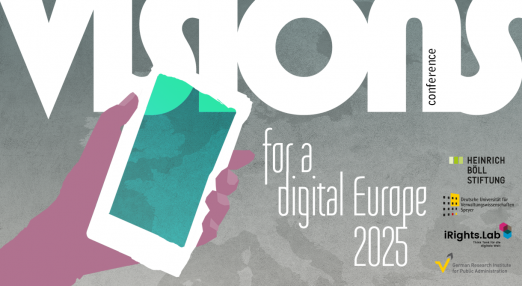 An image showing a phone and a title reading "Vision for a digital Europe 2025