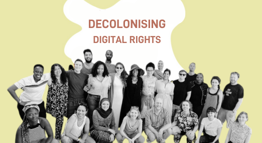 Illustration with a group of participants in the decolonising process