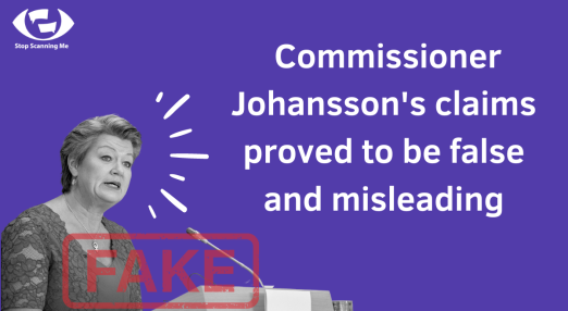 Commissione Johansson's claims proved to be false and misleading
