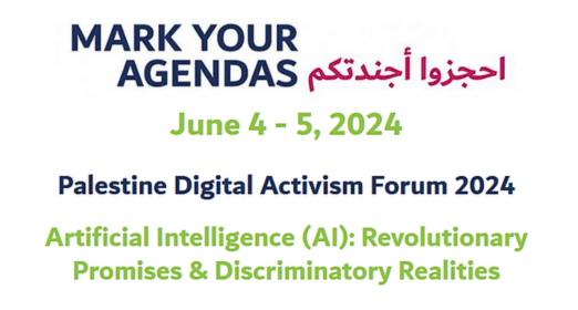"Mark your agendas, Palestine Digital Activism Forum 2024"
