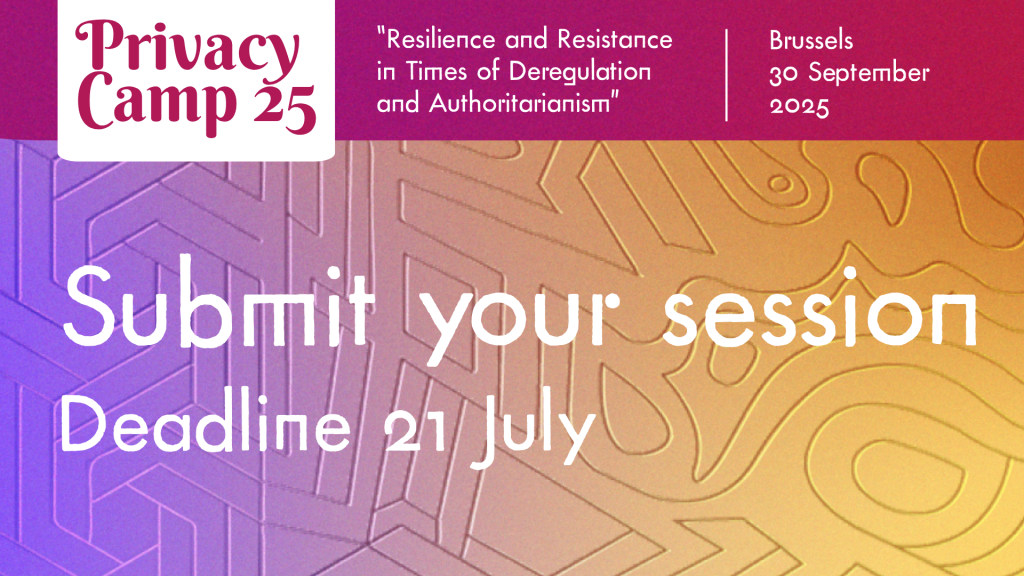 #PrivacyCamp25: Call for Sessions open