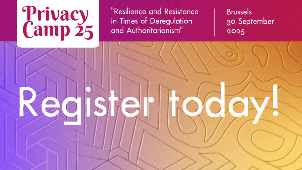 #PrivacyCamp25: Registrations open and call for sessions deadline!