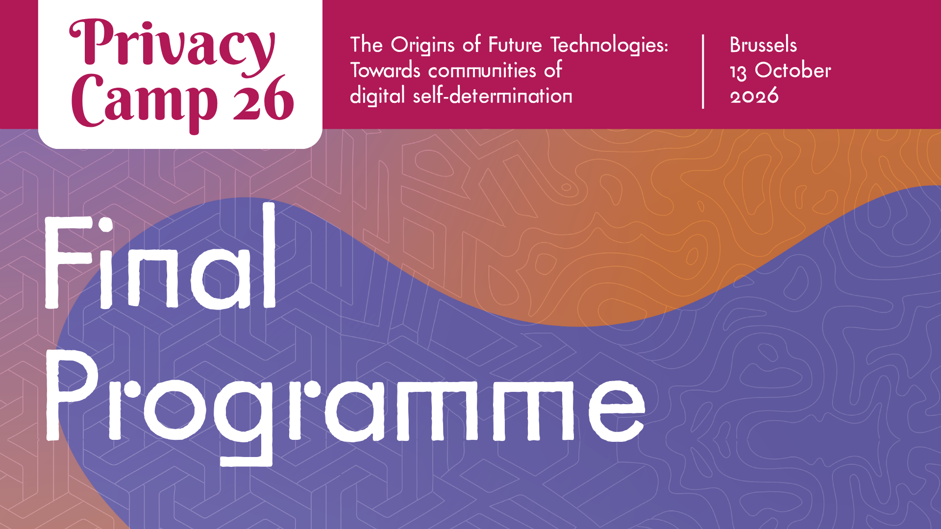 #PrivacyCamp26: Final programme out now